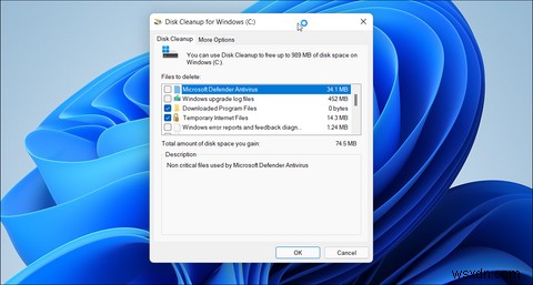 Windows 11로 업그레이드한 후 디스크 공간을 확보하는 방법 