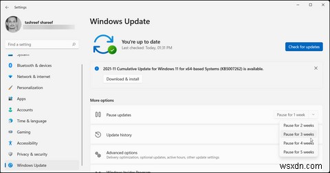 Windows 11에서 자동 업데이트를 중지하는 방법 