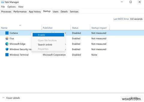 Windows 11에서 Cortana를 활성화 또는 비활성화하는 방법 
