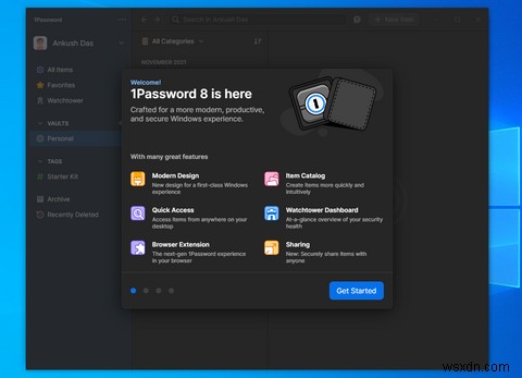 Windows에 1Password 8 출시:새로운 기능 소개 