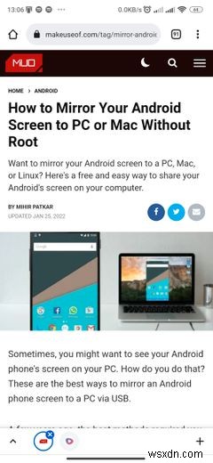 Android Phone에서 Windows PC로 링크를 보내는 방법 