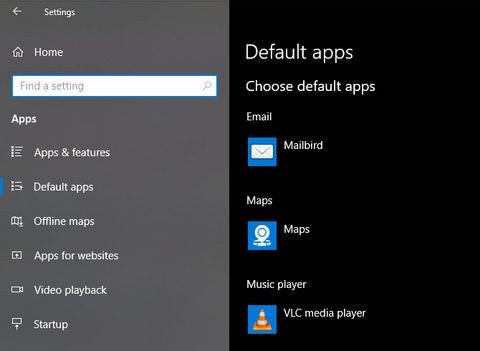 Windows 10에서 기본 앱 및 설정을 변경하는 방법 