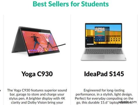 노트북, 스마트폰, 태블릿 등에 대한 최고의 학생 할인 