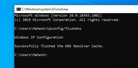 DNS_PROBE_FINISHED_NXDOMAIN 오류를 수정하는 방법 