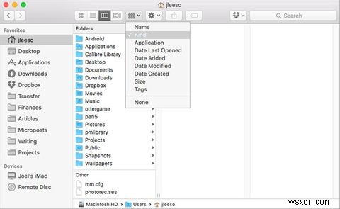 Mac에서 모든 폴더를 기본 보기 및 정렬 옵션으로 재설정하는 방법 