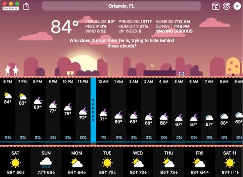 7 최고의 Mac 날씨 앱 