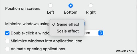 Genie 효과를 비활성화하여 즉시 Mac을 더 빠르게 느끼십시오. 