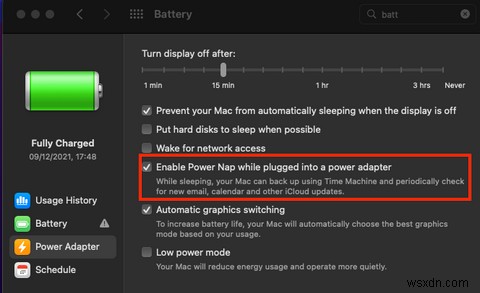Mac에서 Power Nap의 기능 및 활성화 또는 비활성화 방법은 다음과 같습니다. 
