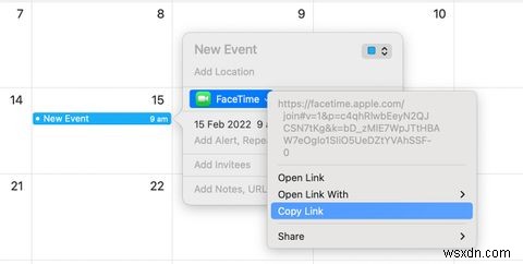 Mac에서 FaceTime 미팅 링크를 생성하고 관리하는 방법 