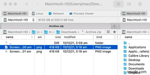 Mac에서 ZIP 파일을 여는 방법 