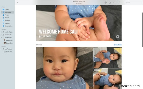 Mac에서 사진 앱의 추억을 재생, 확인 및 관리하는 방법 