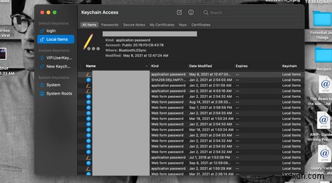 Mac의 키체인 암호는 무엇입니까? 
