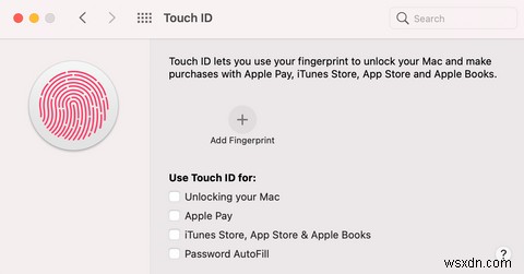 Mac에서 Touch ID를 설정하고 사용하는 방법 