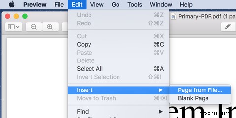 Mac에서 PDF 파일을 결합하는 방법 