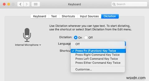 음성 대 텍스트 입력을 위해 Mac에서 받아쓰기를 사용하는 방법 