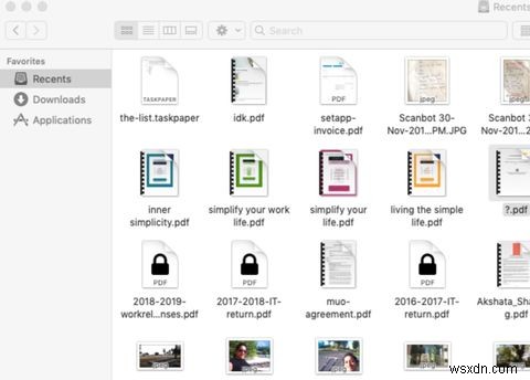 Mac에서 최근에 사용한 파일을 찾는 5가지 방법 