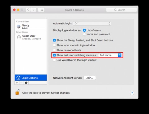 Mac 메뉴 모음을 사용하여 사용자 계정을 빠르게 전환하는 방법 