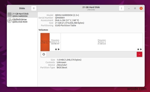 더 나은 HDD/SSD 관리를 위해 Ubuntu 디스크 유틸리티를 사용하는 방법 