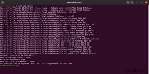 명령줄에서 Ubuntu를 업데이트하는 방법 
