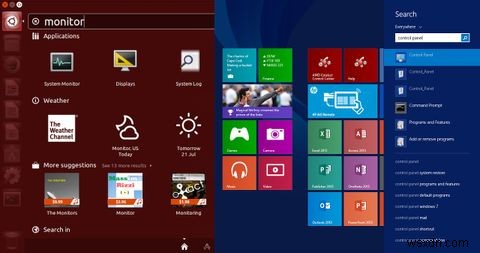 Unity vs. 모던 UI:Ubuntu 또는 Windows 8을 선택해야 합니까? 