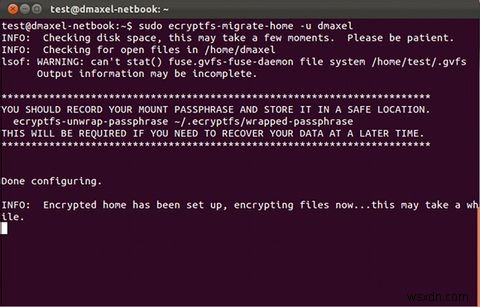 Ubuntu 설치 후 홈 폴더를 암호화하는 방법 [Linux] 