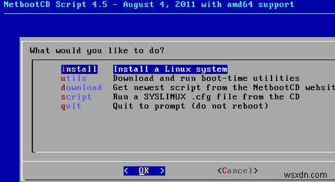 NetbootCD:하나의 CD에서 Ubuntu, Fedora, Debian 등을 설치 [Linux] 