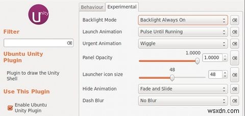 CompizConfig 설정 관리자를 사용하여 Ubuntu Unity 설정을 변경하는 방법 