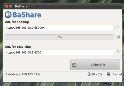 BaShare는 친구를 위해 파일 전송을 간단하게 만듭니다 [Linux] 