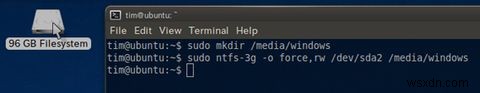 Ubuntu로 손상된 Windows NTFS 파일 시스템을 수정하는 방법 