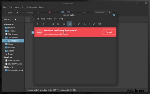 Ubuntu 및 Linux Mint에서 WebP 이미지를 보는 방법 