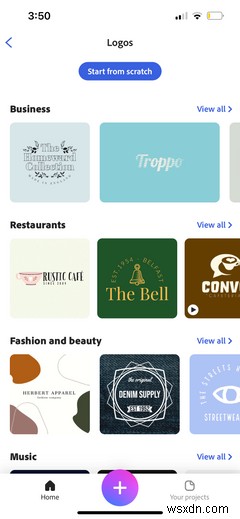 로고 디자인을 위한 7가지 최고의 모바일 앱 