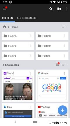 Android용 최고의 북마크 관리자 앱 6가지 