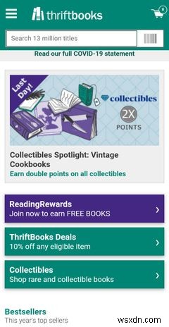 중고 도서 구매 및 판매를 위한 5가지 최고의 앱