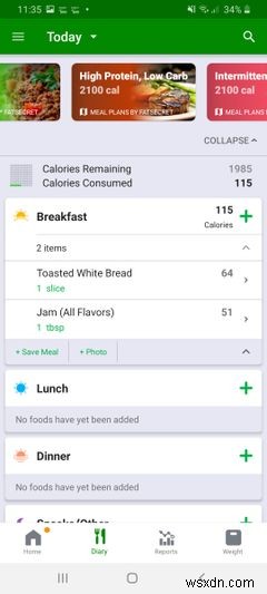 Android 및 iPhone용 MyFitnessPal의 6가지 최고의 대안