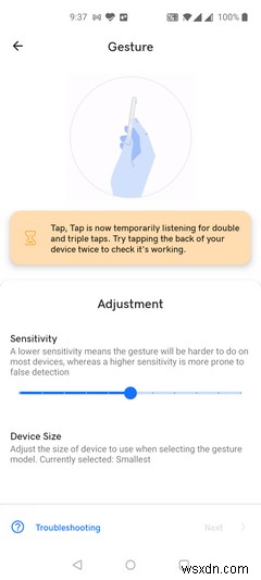 Android에서 뒤로 탭 제스처를 활성화하고 사용하는 방법