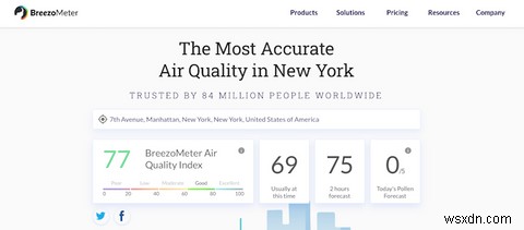 어디서나 공기질을 확인할 수 있는 7가지 최고의 앱 및 사이트 
