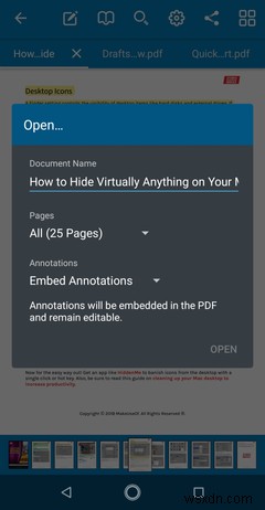 Android용 최고의 PDF 읽기, 편집 및 주석 앱 5개