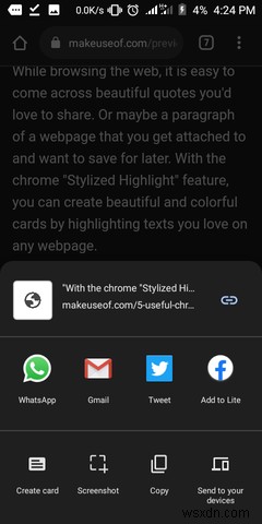 아마도 사용하지 않는 Android의 유용한 Chrome 기능 4개