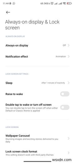 Xiaomi 스마트폰에서 Wallpaper Carousel을 제거하는 방법 