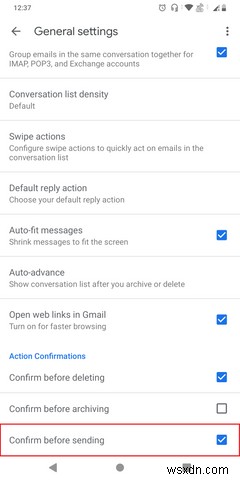 Gmail 앱에서 이메일을 보내기 전에 확인하는 방법