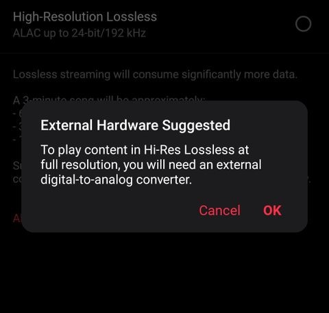 Android의 Apple Music에서 무손실 오디오 및 고해상도 음악을 스트리밍하는 방법