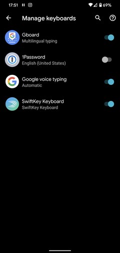 Android 키보드 변경 방법