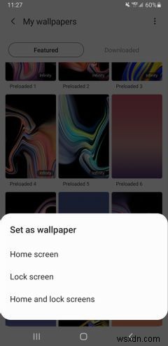 Android에서 홈 화면 배경화면을 변경하는 방법