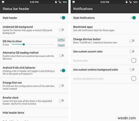 Android Nougat 상태 표시줄 및 알림을 받는 방법 