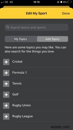iPhone에서 스포츠 점수를 확인하기 위한 7가지 최고의 앱