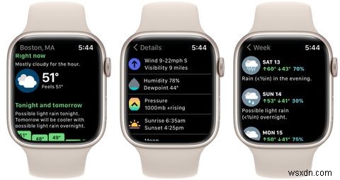 최고의 Apple Watch 날씨 앱 8개