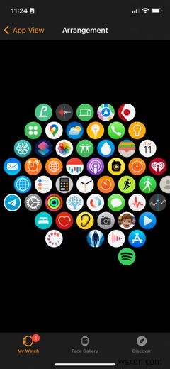 Apple Watch 앱 관리 및 재배열 방법