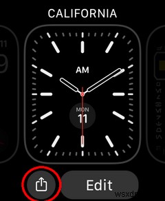 새로운 Apple Watch 페이스를 찾고, 공유하고, 다운로드하는 방법