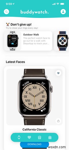 새로운 Apple Watch 페이스를 찾고, 공유하고, 다운로드하는 방법