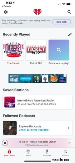 iPhone을 위한 4가지 최고의 라디오 앱 